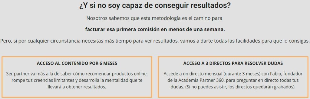 Garantía Mi primera vente en 7 días Partner 360